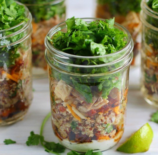 Photo of Mason Jar Salad Photo of Mason Jar Salad