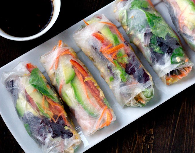Chicken and Vegetable Salad Rolls Chicken and Vegetable Salad Rolls