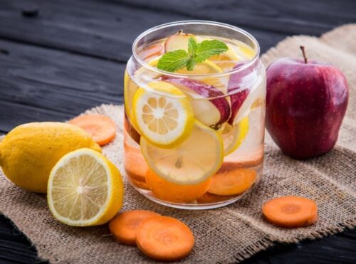 lemon apple detox water lemon apple detox water