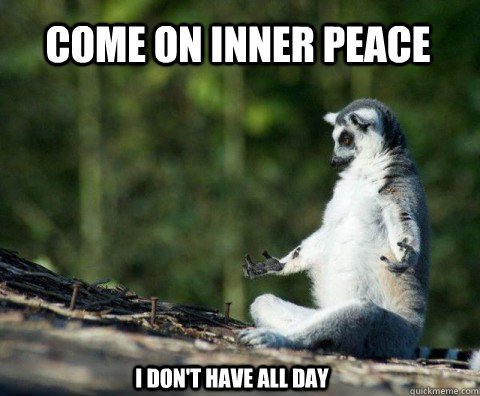 Funny photo about meditation Funny photo about meditation