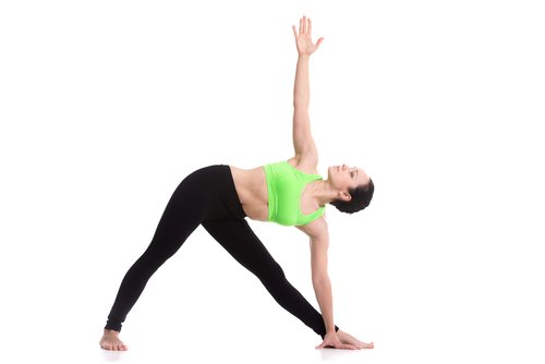 Triangle Pose - #6 of the yoga poses for weight loss Triangle Pose - #6 of the yoga poses for weight loss